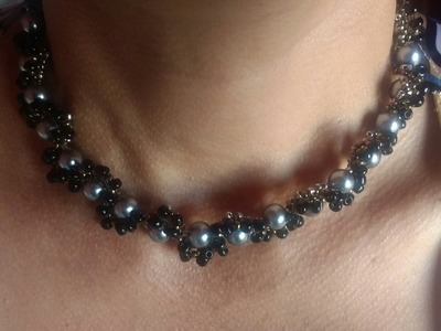 1ra collar de perlas de bisuteria