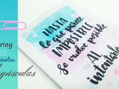 Aprende Lettering , Principiantes Mayúsculas