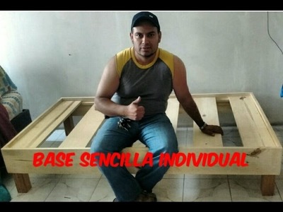 BASE PARA CAMA INDIVIDUAL SENCILLA