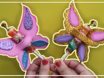 Como decorar chupetines con goma eva | Como hacer mariposas Foami | Diy Foam Butterfly