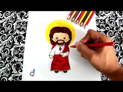 Cómo dibujar a Jesús (Jesucristo) paso a paso | How to draw Jesus Christ