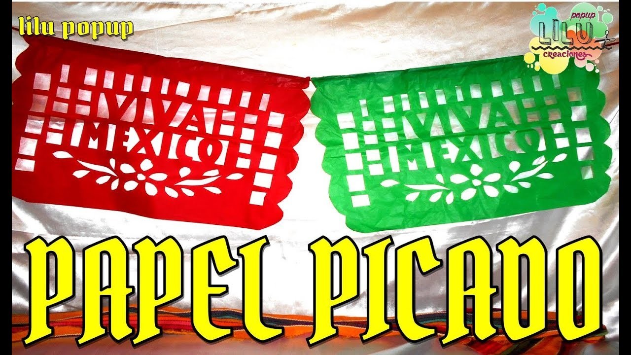 Como hacer papel picado Viva México | Especial de Septiembre fiesta Mexicana