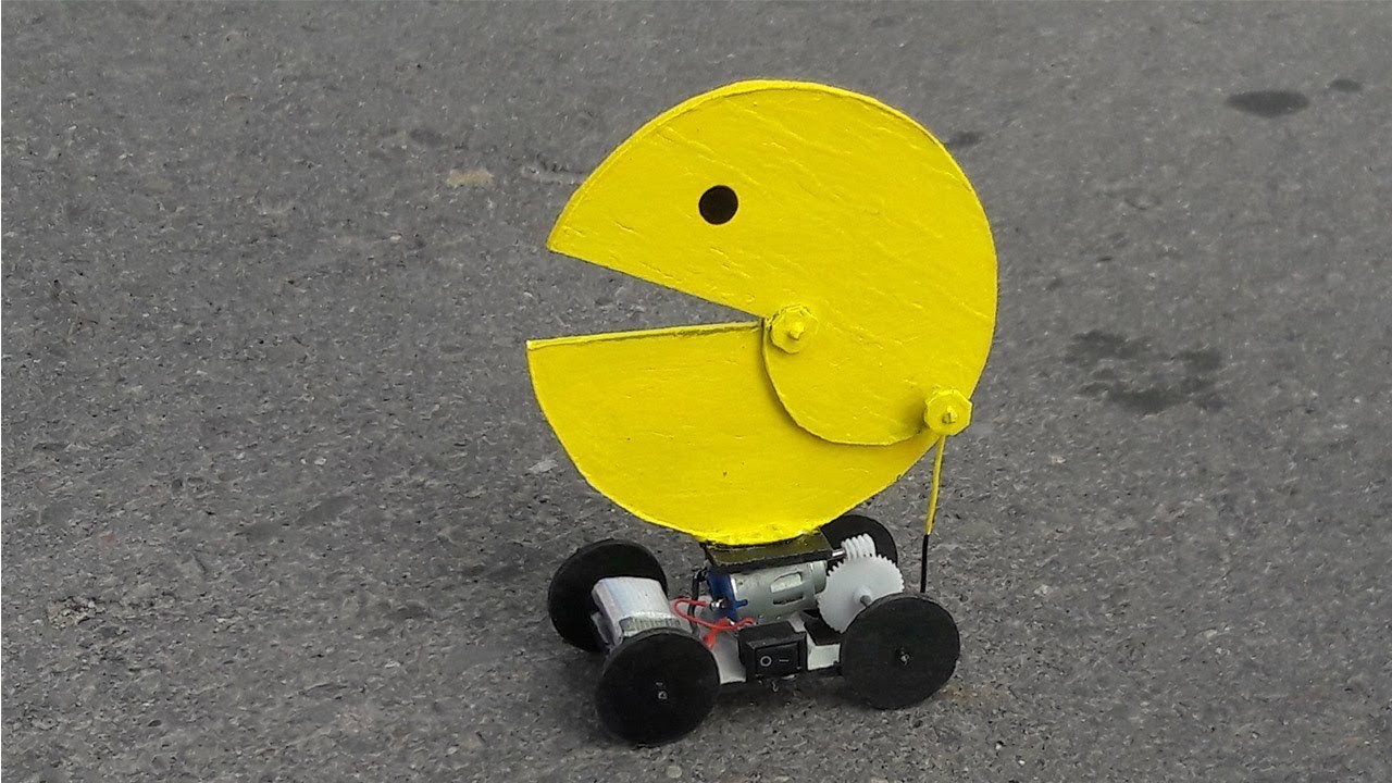 Cómo Hacer un Robot Pacman para la Diversión (muy fácil de hacer)