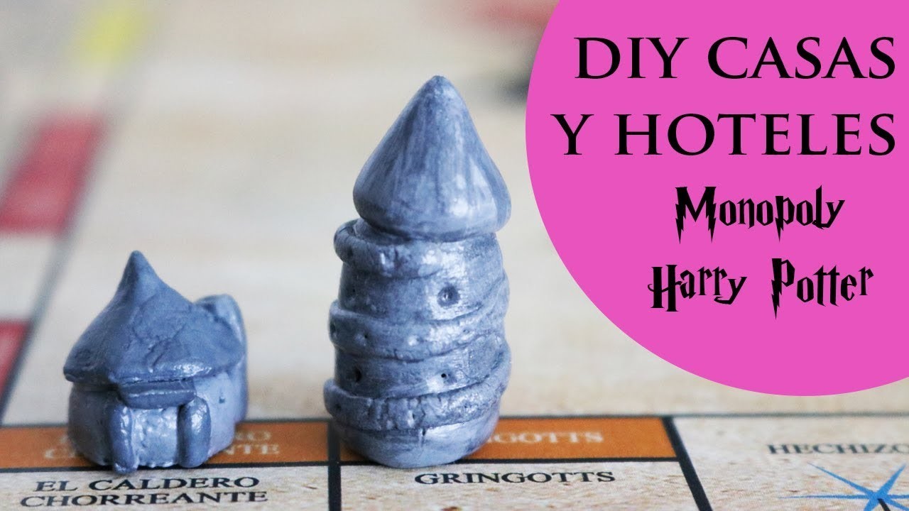 DIY Casas y Hoteles para el Monopoly de Harry Potter ⚡️ I Craftabulous