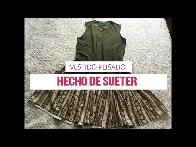 DIY VESTIDO HECHO CON UN SUETER O SUDADERA