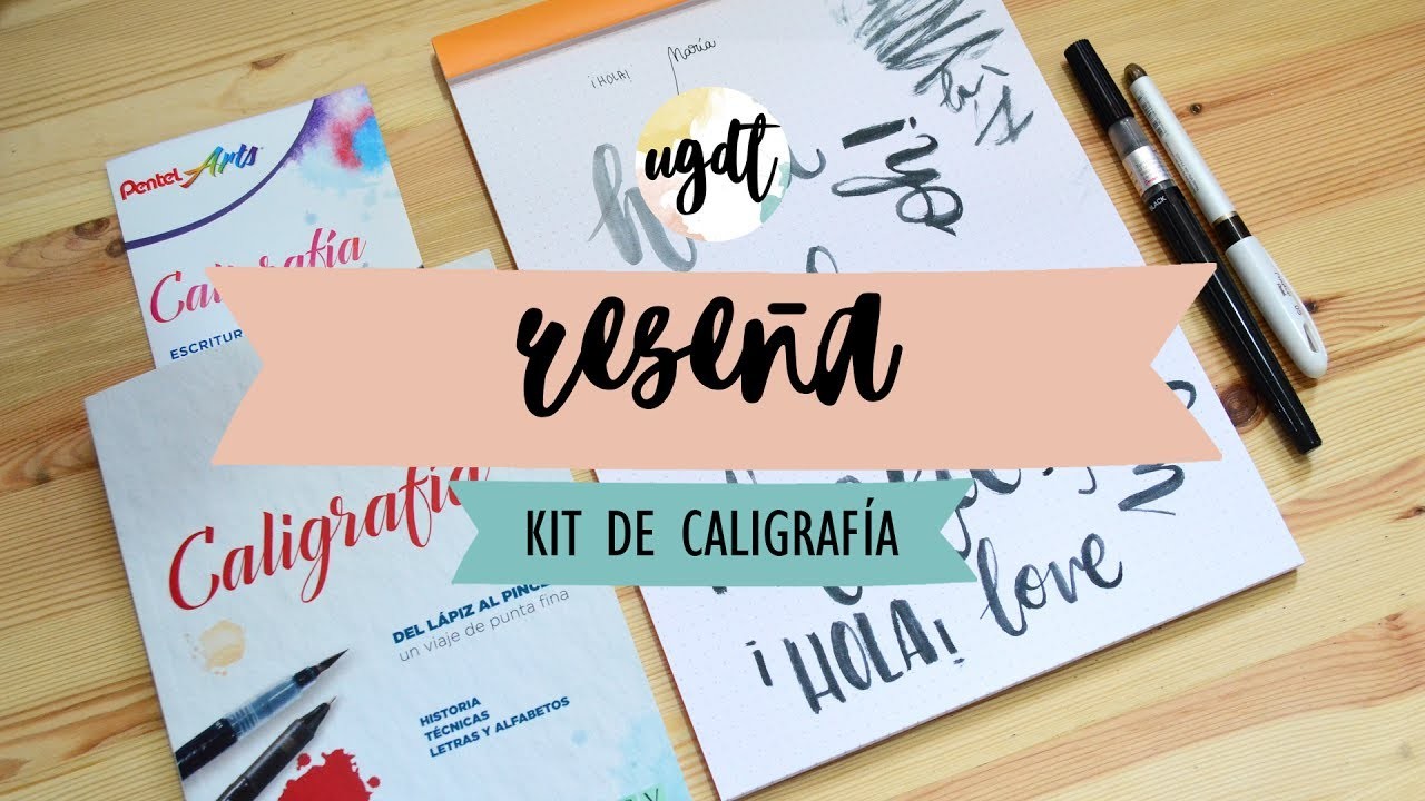 El gran kit de caligrafía - Reseña en español - Lettering - Rotuladores Pentel- UGDT