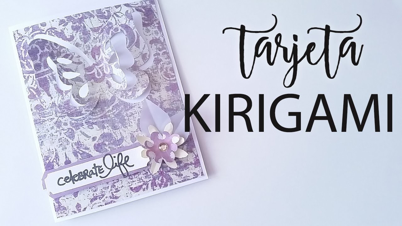 KIRIGAMI para principiantes | Tarjeta con Kirigami | Tutorial | CON P DE PAPEL
