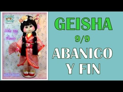 Muñeca geisha Maeko , abanico 9.9 video- 308