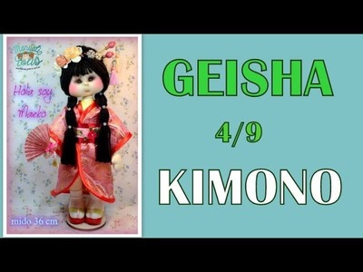 Muñeca geisha Maeko , kimono  4.9, video- 303
