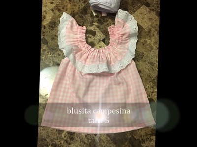 Como Coser Blusa Campesina nina