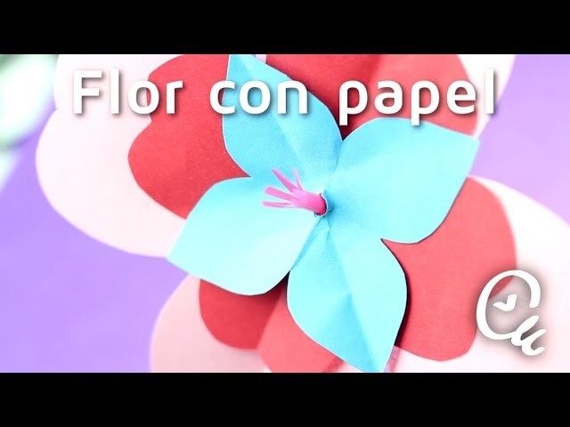 Cómo hacer flores con cartulinas y pajitas | facilisimo.com