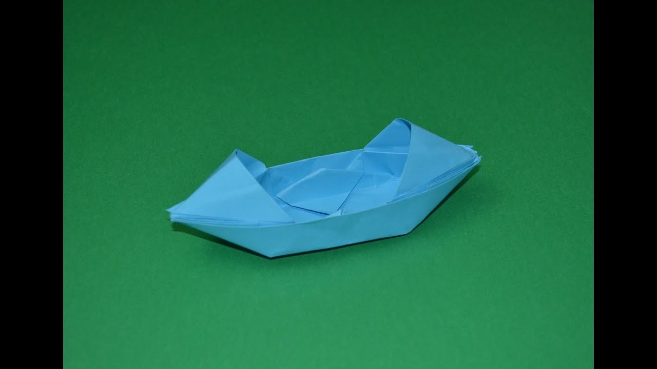 Como hacer un barco de papel origami