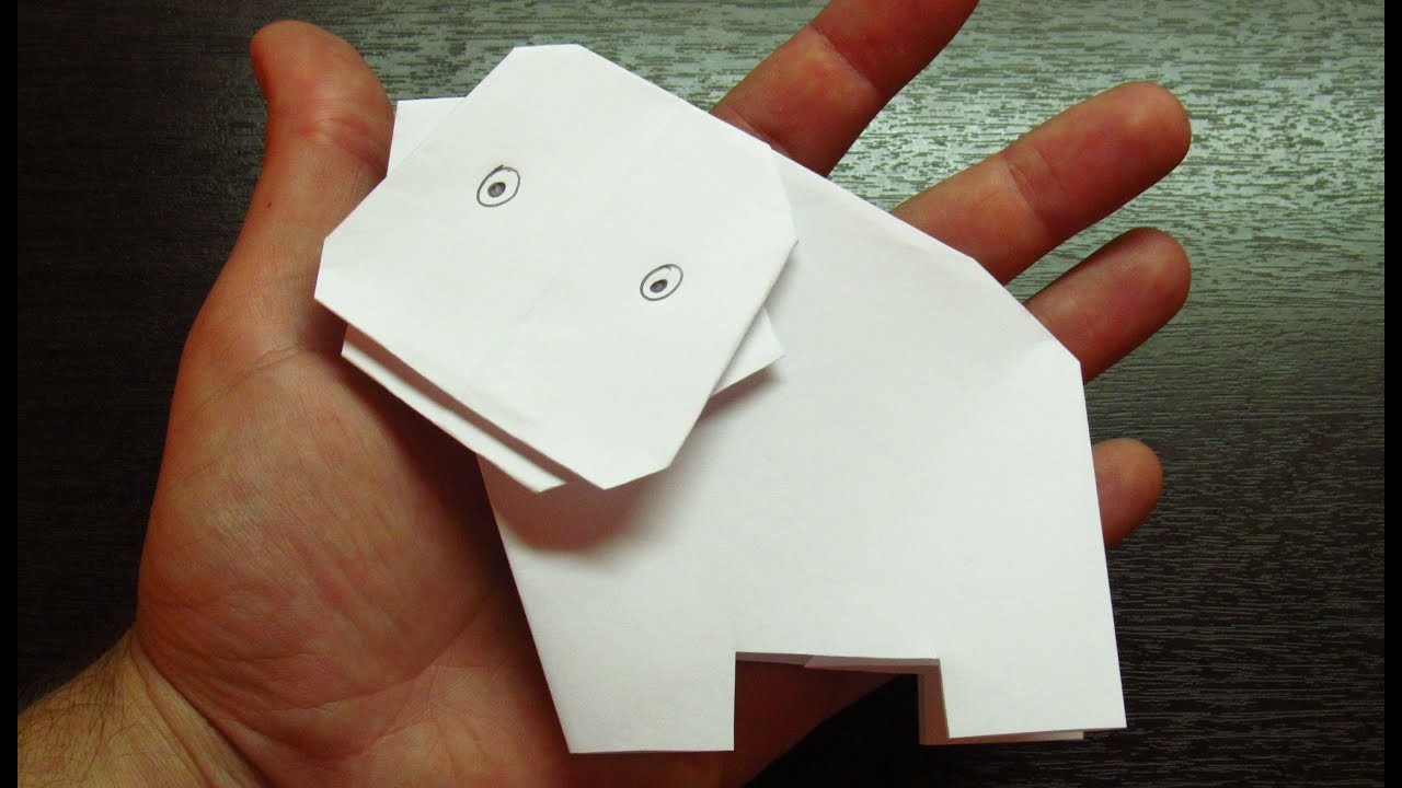 Como hacer un HIPOPOTAMO DE PAPEL | Figuras de papel paso a paso (Muy fácil)
