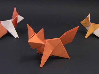 Como hacer un origami zorro fácil. Como fazer uma raposa origami fácil