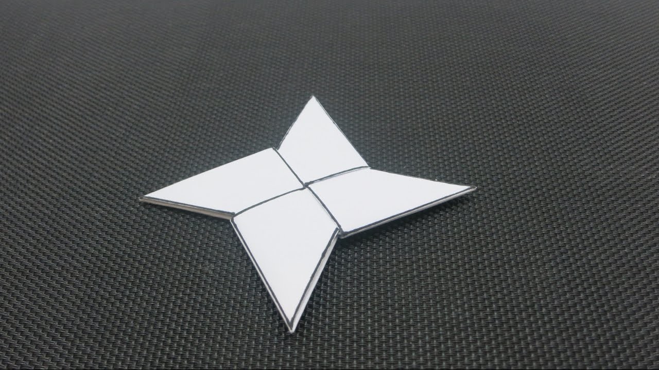 Como hacer un shuriken de papel