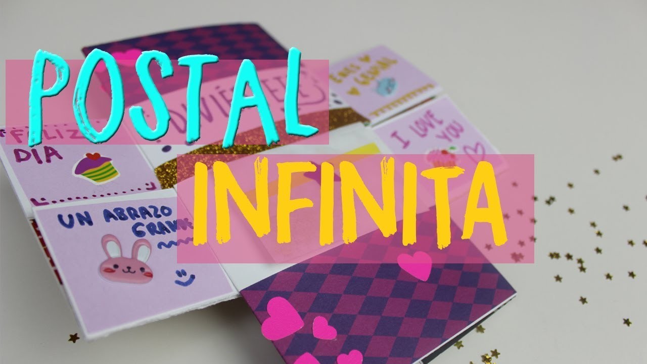 ¿Cómo hacer una tarjeta infinita? Carta mágica interminable para regalar o Never ending card