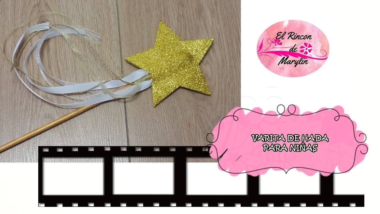 COMO HACER VARITA DE HADA PARA NIÑAS EN 5 MINUTOS