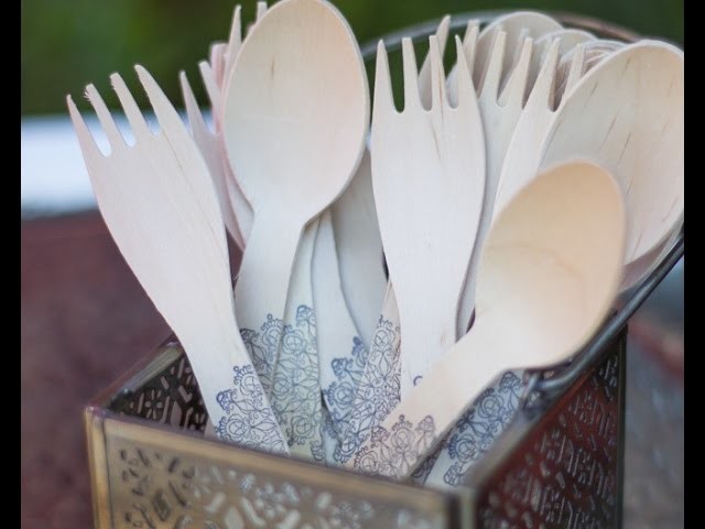 Cucharas madera decoradas