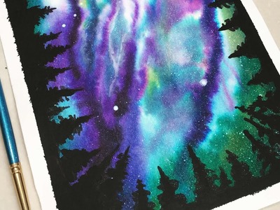 DIBUJO TUMBLR -  NEBULOSA CON ACUARELAS