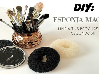 DIY: ESPONJA MAGICA | LIMPIA TUS BROCHAS EN 3 SEGUNDOS!! ESPONJA COLOR SWITCH