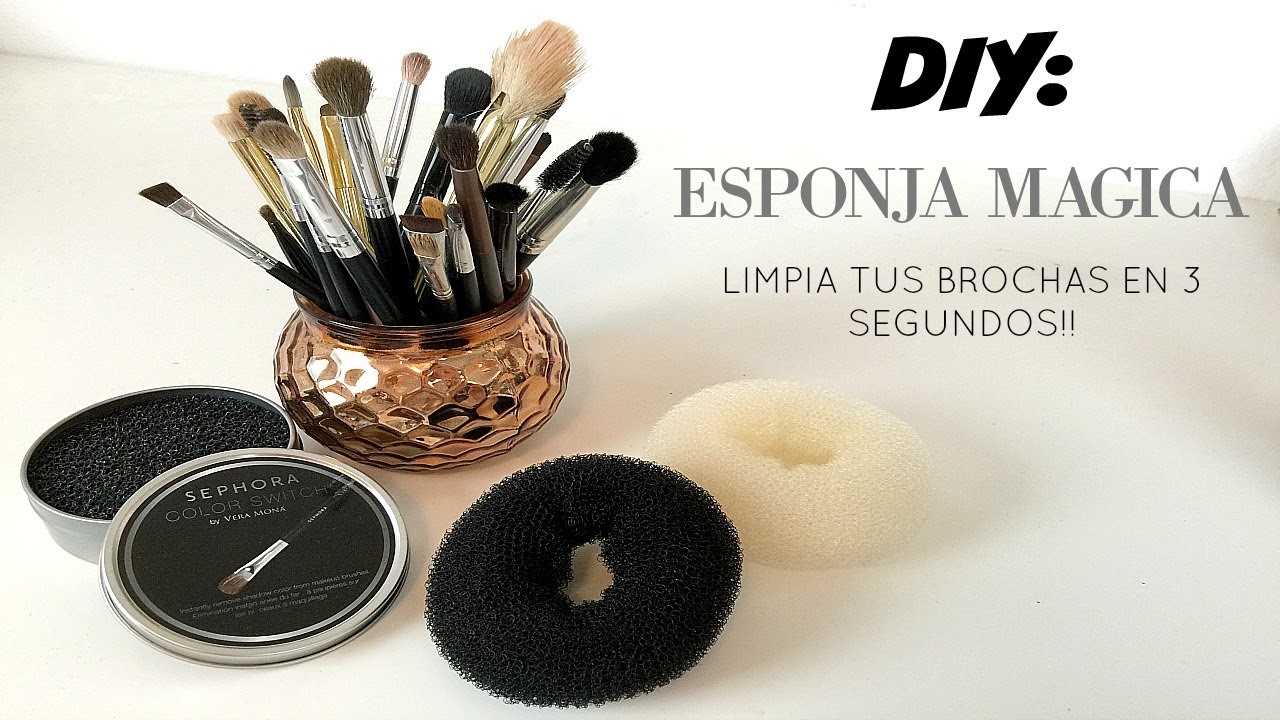 DIY: ESPONJA MAGICA | LIMPIA TUS BROCHAS EN 3 SEGUNDOS!! ESPONJA COLOR SWITCH