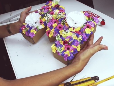 DIY ¡Letras decorativas con flores!