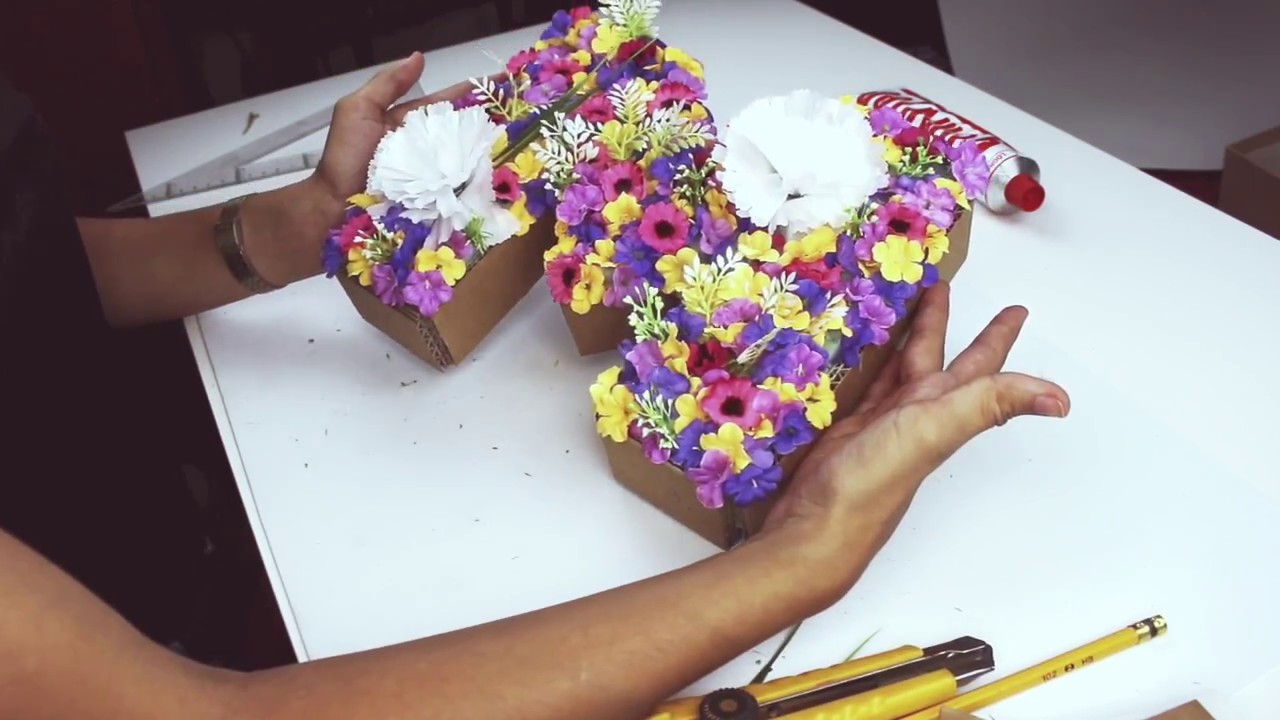DIY ¡Letras decorativas con flores!