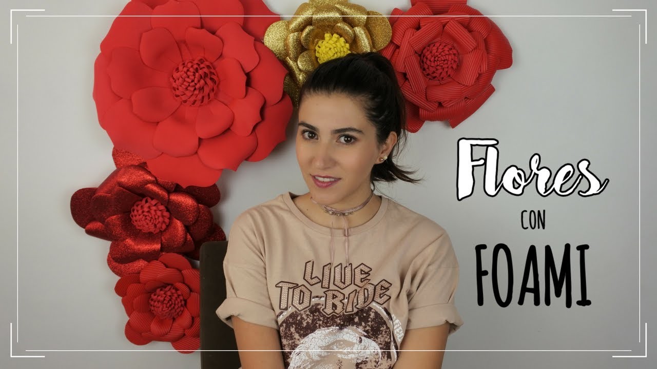 Flores con foami