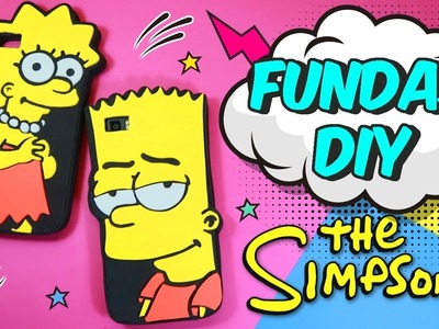 Fundas para movil o celular de Bart y Lisa Simpson. Cómo hacer fundas