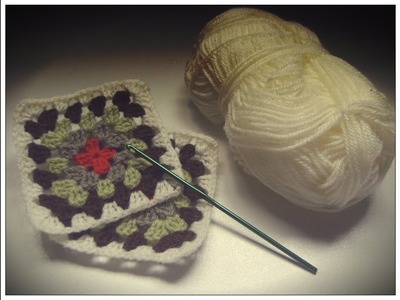 Granny Square: como unir cuadros (zurdo)