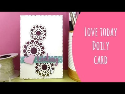 How to make a doily window card with Dies. Big Shot Tutorial