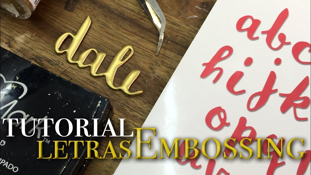 Letras metálicas de embossing para AALL & Create