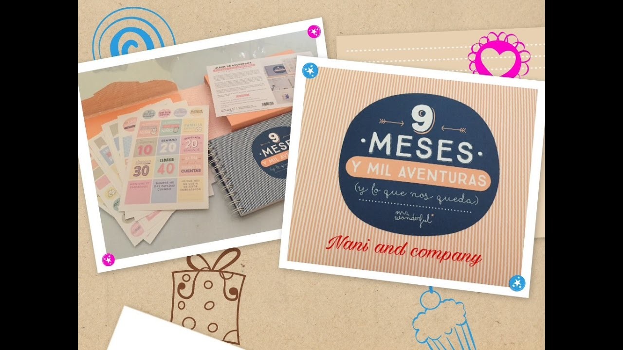 Mi primer Álbum +Diario|agenda para bebes ???????? (9meses esperándote)