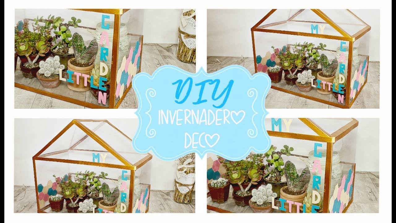 Mini invernadero decorativo -DIY fácil-