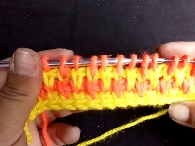 Tunecino: punto bicolor #1