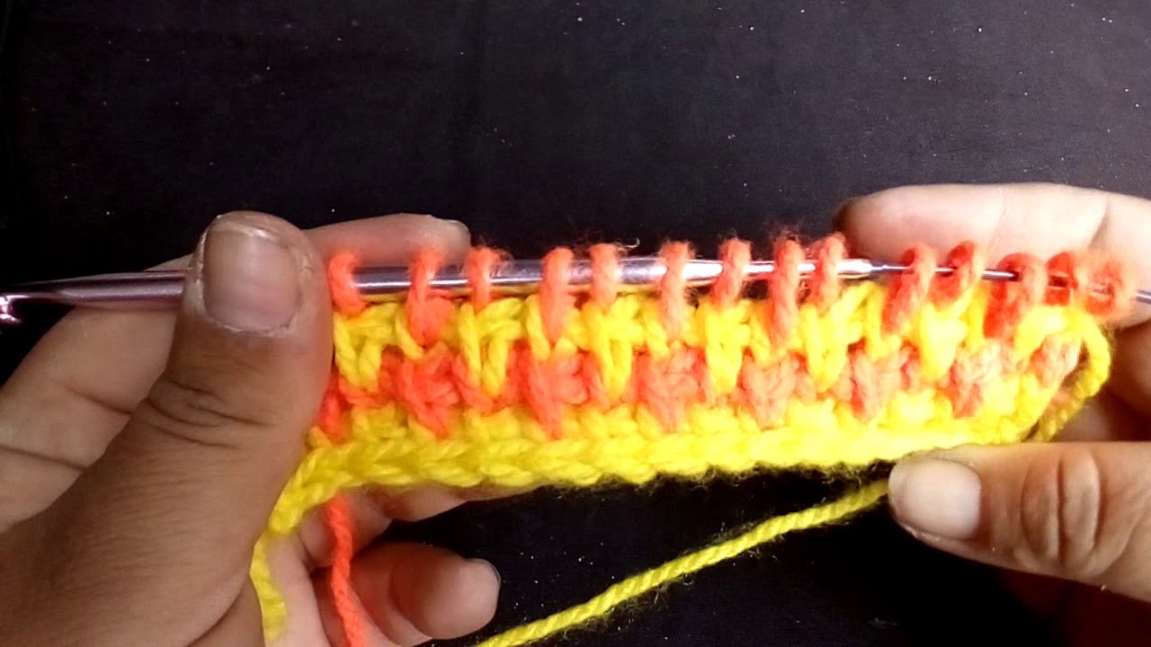 Tunecino: punto bicolor #1