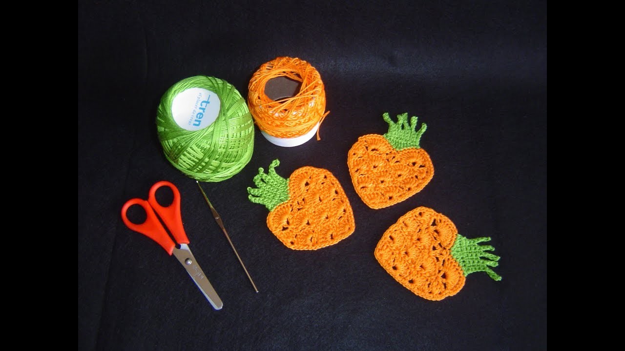 Zanahoria en crochet paso a paso tutorial DIY