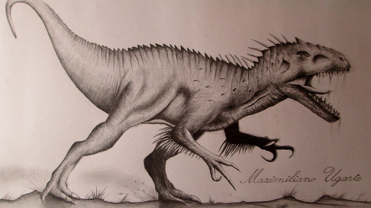 Amazing drawing of Indominus Rex Jurassic World Concept Art