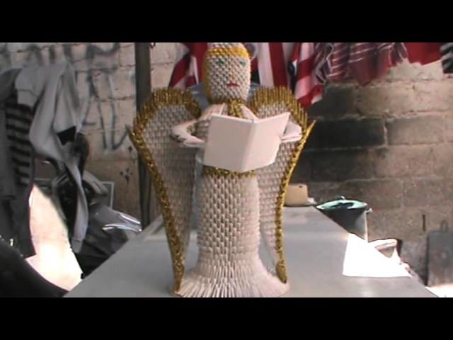 ANGEL EN ORIGAMI 3D