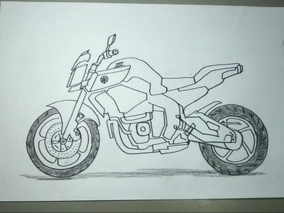 Aprende a dibujar motos paso a paso - Yamaha FZ10