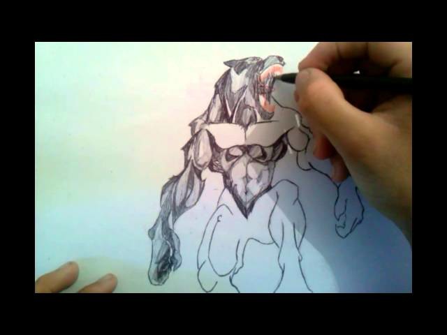 Axel Dreck: como dibujar un hombre lobo