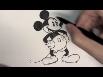 Cómo dibujar a Mickey Mouse - Dibujos para Pintar