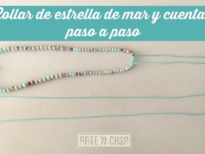 Collar de estrella de mar y cuentas