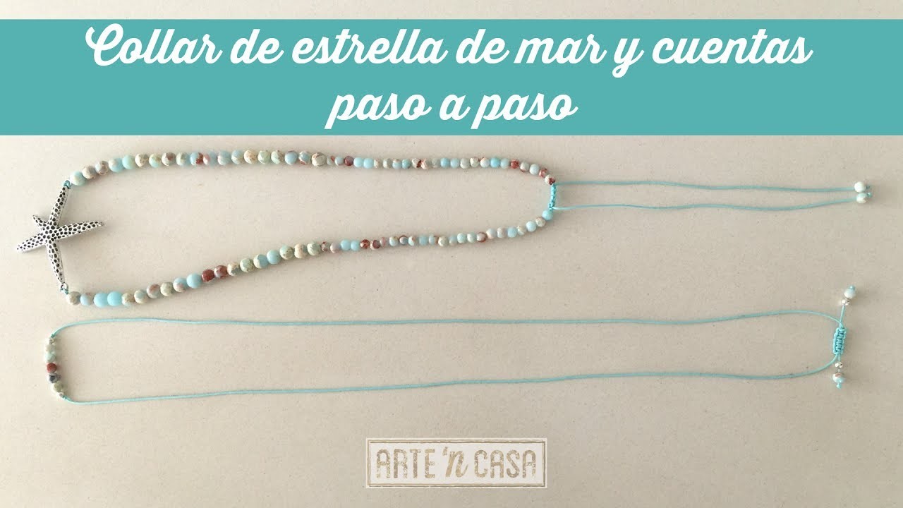 Collar de estrella de mar y cuentas