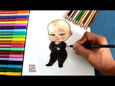 Cómo dibujar a Bebe Jefazo (Un Jefe en Pañales) | How to draw Boss Baby