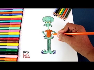 Cómo dibujar a CALAMARDO (Bob Esponja) | How to draw Squidward Tentacles (SpongeBob SquarePants)