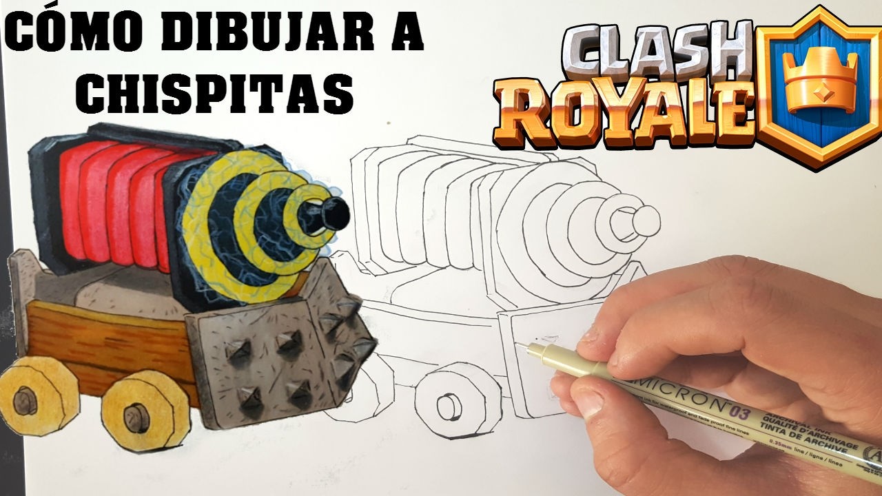 Cómo Dibujar A CHISPITAS De CLASH ROYALE-MagicBocetos-Tutorial Paso A Paso