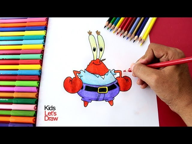 Cómo dibujar a Don Cangrejo (Bob Esponja) | How to draw Mr. Krabs (SpongeBob SquarePants)