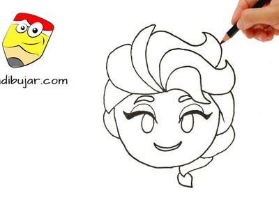 Como dibujar a Elsa de Frozen fácil para niños: Emoji Blitz | How to draw Elsa | #emojiblitz