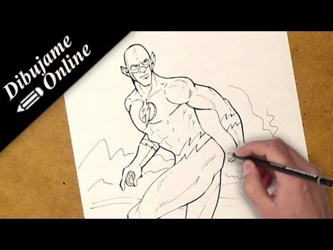 Como dibujar a flash | como dibujar a flash paso a paso